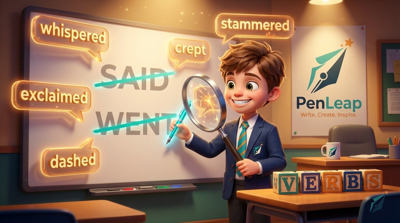 Powerful Verbs to Replace 'Said' and 'Went' in 11+ Writing